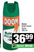 Doom Multi Insect Spray-300ml Each