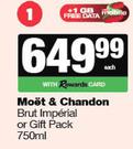 Moet & Chandon Brut Imperial Or Gift Pack-750ml Each