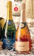 Krone Cap Calssique Borealis Cuvee Brut,Rose,Night Nectar Demi Sec Or Sparkling Wine-750ml
