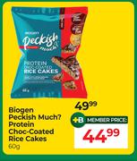 Biogen Peckish Much Protein Choc Coated Rice Cakes-60g