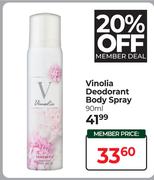Vinolia Deodorant Body Spray-90ml