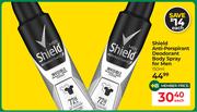 Shield Anti-Perspirant Deodorant Body Spray For Men-150ml Each