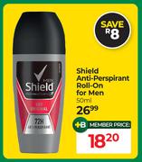 Shield Anti-Perspirant Roll-On For Men-50ml