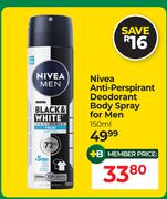 Nivea Anti-Perspirant Deodorant Body Spray For Men-150ml