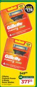Gillete Fusion5 5-Blade Razor Blades (4 Cartidges)