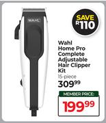 Wahl Home Pro 15-Piece Complete Adjustable Hair Clipper Kit