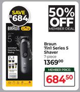 Braun 7 In 1 Series 5 Shaver (7-Piece)