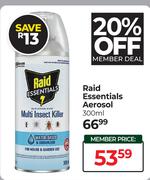 Raid Essential Aerosol-300ml