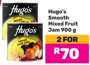 Hugo's Smooth Mixed Fruit Jam-For 2 x 900g