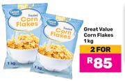 Great Value Corn Flakes-For 2 x 1Kg