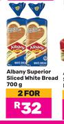 Albany Superior Sliced White Bread-For 2 x 700g