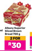 Albany Superior Sliced Brown Bread-For 2 x 700g