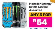 Monster Energy Drink Assorted-For 3 x 500ml