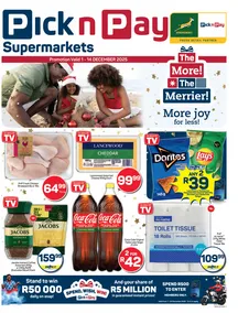 Pick n Pay Western Cape : Christmas Specials (01 December - 14 December 2025)