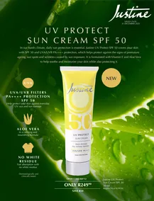 Justine : UV Protect Sun Cream (01 December - 31 December 2025)