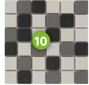 Mosaic Tile Porcelain Hilton L30cm x W30cm (Per Sheet) 81456056
