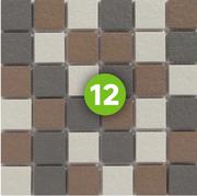 Mosaic Tile Porcelain Tulbagh L30cm x W30cm (Per Sheet) 81466833