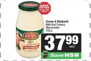 Crosse & Blackwell Mild & Creamy Mayonnaise-750g Each