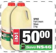 Spar Full Cream Maas-For 2 x 2Kg