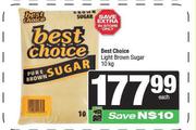 Best Choice Light Brown Sugar-10Kg Each