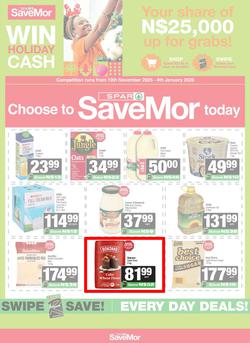SPAR SaveMor Namibia (08 December - 28 December 2025), page 1