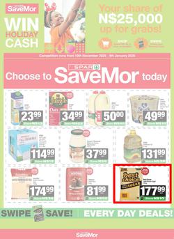 SPAR SaveMor Namibia (08 December - 28 December 2025), page 1