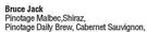 Bruce Jack Pinotage Malbec,Shiraz,Pinotage Daily Brew,Cabernet Sauvignon-For 2 x 750ml