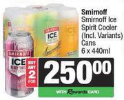 Smirnoff Ice Spirit Cooler Cans-For 2 x 6 x 440ml