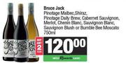 Bruce Jack Pinotage Malbec,Shiraz,Pinotage Daily Brew,Cabernet Sauvignon-For 2 x 750ml