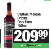Captain Morgan Original Dark Rum-750ml Each