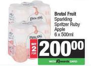 Brutal Sparkling Spritzer Ruby Apple-For 2 x 6 x 500ml
