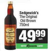 Sedgewick's The Original Old Brown-750ml Each