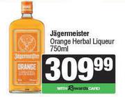 Jagermeister Orange Herbal Liqueur-750ml