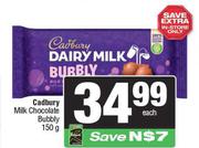 Cadbury Milk Chocolate Bubbly-150g Each