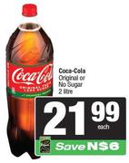 Coca Cola Original Or No Sugar-2L Each