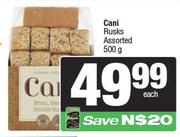 Cani Rusks Assorted-500g Each