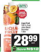 Liqui Fruit 100% Fruit Juice Blend Assorted-1L Each