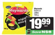 Maynards Gums Or Jellies-100g Each