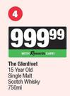 The Glenlivet 15 Year Old Single Malt Scotch Whisky-750ml