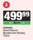 Jameson Select Reserve Blended Irish Whiskey-750ml