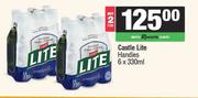 Castle Lite Handies-For 2 x 6 x 330ml