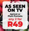 Apricot Or Plum Punnets-For 2