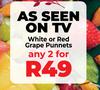 White Or Red Grape Punnets-For 2 