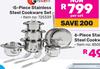 Tissolli 15-Piece Stainless Steel Cookware Set 725339-Per Set