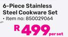 Tissolli 6 Piece Stainless Steel Cookware Set (850029064)-Per Set