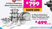 Tissolli 6-Piece Stainless Steel Cookware Set 850029064-Per Set