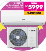 Logik 12000 BTU Air Conditioner Set (850000476)-Per Set