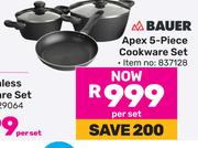 Bauer Apex 5-Piece Cookware Set 837128-Per Set