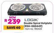Logik Double Spiral Hotplate RSH-080449