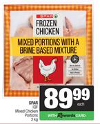 Spar IQF Mixed Chicken Portions-2Kg Each
